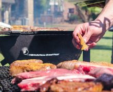Boschetto con barbecue